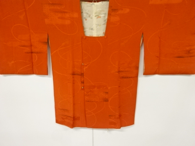 JAPANESE KIMONO / VINTAGE MICHIYUKI COAT / WOVEN KUMIHIMO CORD PATTERN